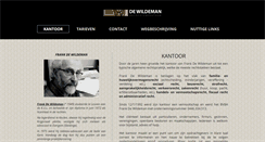 Desktop Screenshot of advocaatdewildeman.be